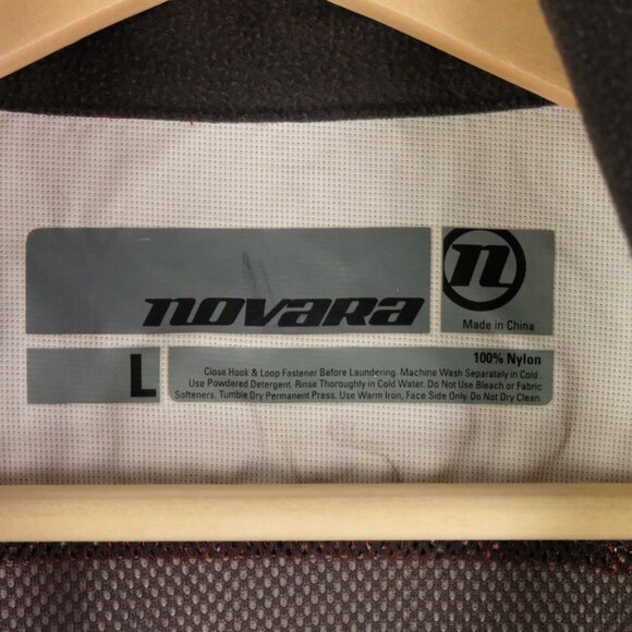 Novara Jacket Mens Large Orange Full Zip Cycling Rain Lightweight Full Zip - Picture 10 of 12